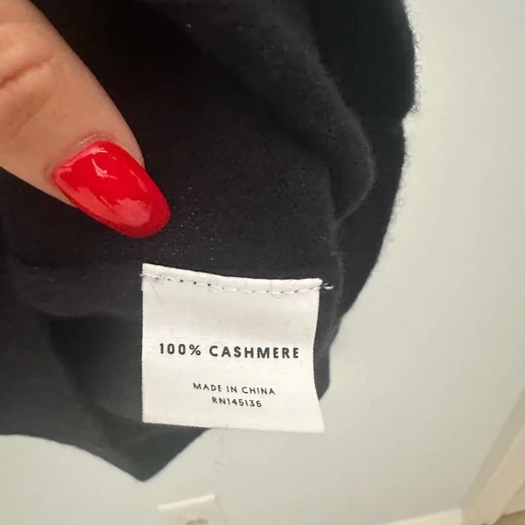 Lingua Franca Women's Black Sweater with Pink Embroidery - Picture 7 of 8